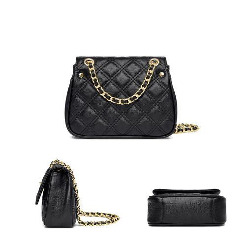 Bolsa Feminina Tiracolo de Couro Xadrez, Bolsa Tiracolo Feminina, Bolsa Pequena, Bolsa Feminina Transversal, Bolsa Feminina Pequena, Bolsa Feminina, Bolsa de Couro