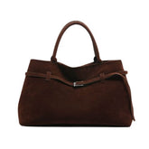 Bolsa Tote Grande, Bolsa Feminina Tote, Bolsa de Couro, Bolsa Casual, Bolsa Camurça