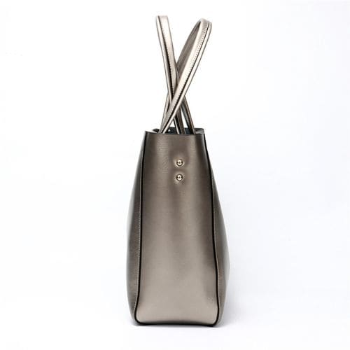 Bolsa Tote de Couro Brilhante, Bolsa de Couro, Bolsa Tote, Bolsa Tote Grande, Bolsa Tote Bag, Bolsa Feminina Tote, Bolsa Casual