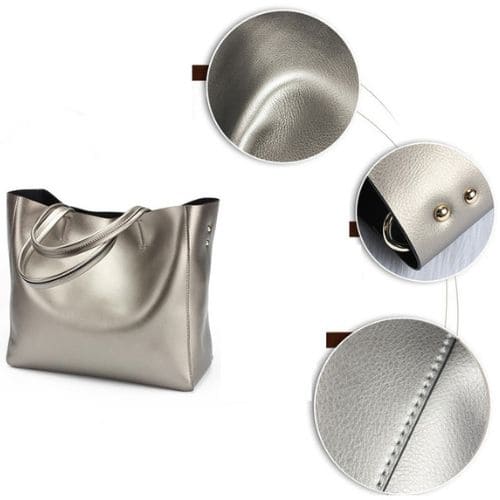 Bolsa Tote de Couro Brilhante, Bolsa de Couro, Bolsa Tote, Bolsa Tote Grande, Bolsa Tote Bag, Bolsa Feminina Tote, Bolsa Casual