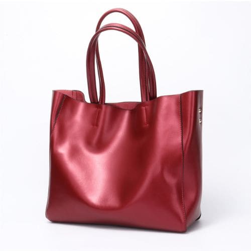 Bolsa Tote de Couro Brilhante, Bolsa de Couro, Bolsa Tote, Bolsa Tote Grande, Bolsa Tote Bag, Bolsa Feminina Tote, Bolsa Casual