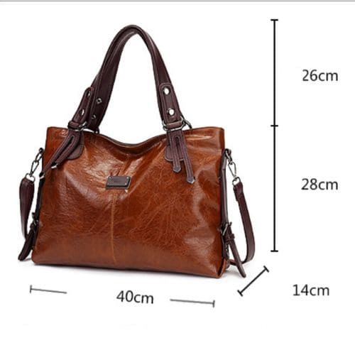 Bolsa Tote de Couro Genuíno Grande, Bolsa de Couro, Bolsa Tote, Bolsa Tote Grande, Bolsa Tote Bag, Bolsa Feminina Tote, Bolsa Casual