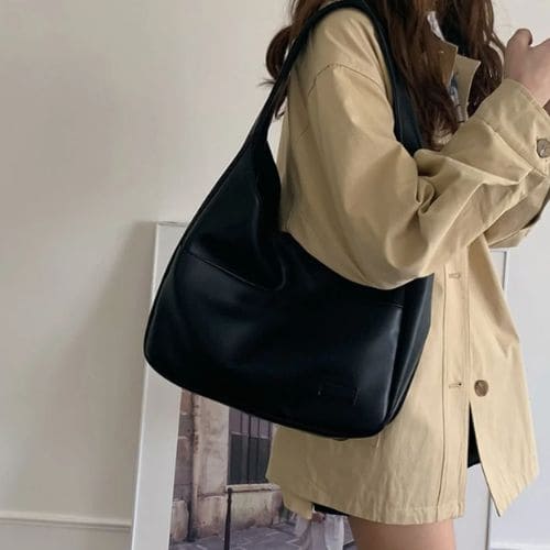 Bolsa de Ombro Feminina Retrô, Bolsa de Ombro Casual, Bolsa de Ombro Feminina, Bolsa Feminina, Bolsa de Ombro, Bolsa de Couro, Bolsa de Couro Feminina, Bolsa de Couro Legítimo