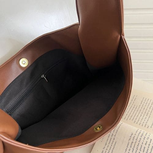 Bolsa de Ombro Feminina Retrô, Bolsa de Ombro Casual, Bolsa de Ombro Feminina, Bolsa Feminina, Bolsa de Ombro, Bolsa de Couro, Bolsa de Couro Feminina, Bolsa de Couro Legítimo