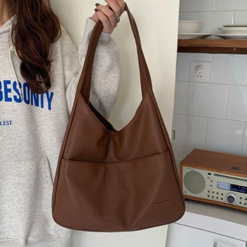 Bolsa de Ombro Feminina Retrô, Bolsa de Ombro Casual, Bolsa de Ombro Feminina, Bolsa Feminina, Bolsa de Ombro, Bolsa de Couro, Bolsa de Couro Feminina, Bolsa de Couro Legítimo
