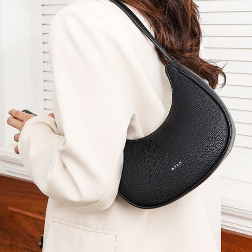 Bolsa de Ombro Feminina de Couro Casual, Bolsa de Ombro Casual, Bolsa de Ombro Feminina, Bolsa Feminina, Bolsa de Ombro, Bolsa de Couro, Bolsa de Couro Feminina, Bolsa de Couro Legítimo