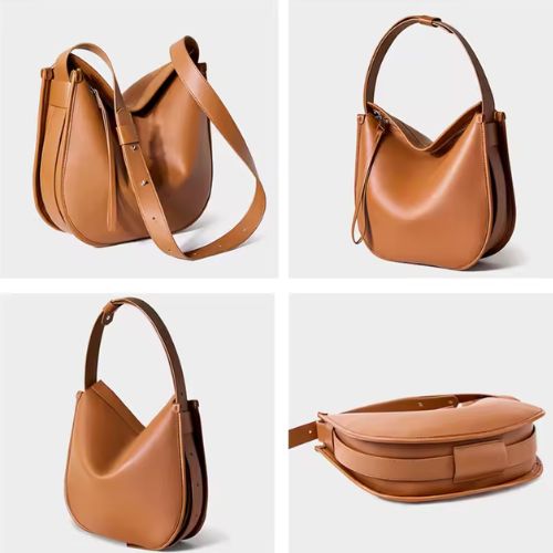 Bolsa Feminina Média, Bolsa Feminina, Bolsa de Ombro Feminina, Bolsa de Ombro Casual, Bolsa de Couro Legítimo