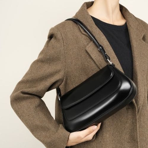 Bolsa de Ombro em Couro Pequena, Bolsa de Ombro Feminina, Bolsa Feminina, Bolsa de Ombro, Bolsa de Couro, Bolsa de Couro Feminina, Bolsa de Couro Legítimo