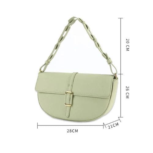 Bolsa de Ombro em Couro com Alça Transversal, Bolsa de Ombro Feminina, Bolsa Feminina, Bolsa de Ombro, Bolsa de Couro, Bolsa de Couro Feminina, Bolsa de Couro Legítimo