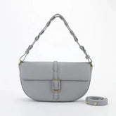 Bolsa de Ombro em Couro com Alça Transversal, Bolsa de Ombro Feminina, Bolsa Feminina, Bolsa de Ombro, Bolsa de Couro, Bolsa de Couro Feminina, Bolsa de Couro Legítimo