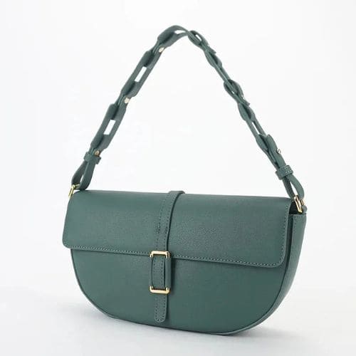 Bolsa de Ombro em Couro com Alça Transversal, Bolsa de Ombro Feminina, Bolsa Feminina, Bolsa de Ombro, Bolsa de Couro, Bolsa de Couro Feminina, Bolsa de Couro Legítimo