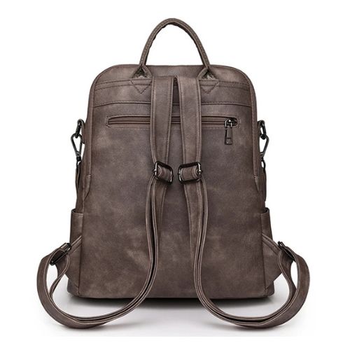 Mochila Feminina Couro, Mochilas Femininas Estilosas, Mochila Feminina Grande, Mochila de Viagem Feminina, Mochila Feminina Preta