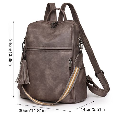 Mochila Feminina Couro, Mochilas Femininas Estilosas, Mochila Feminina Grande, Mochila de Viagem Feminina, Mochila Feminina Preta