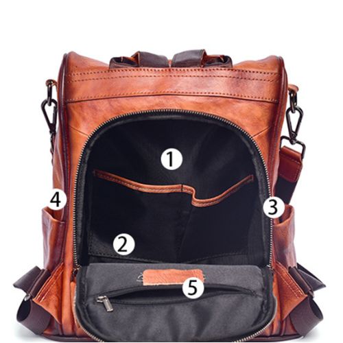 Mochila Feminina Couro, Mochilas Femininas Estilosas, Mochila Feminina Grande, Mochila de Viagem Feminina, Mochila Feminina Preta